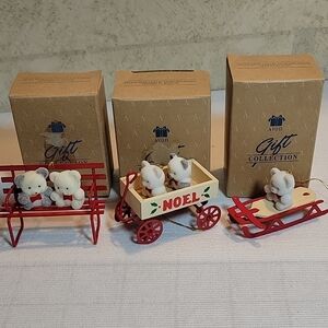 3 Avon, Teddy Bear Collection Ornament